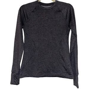 Nike Dri-Fit Gray Long Sleeve Crew Neck Shirt XS